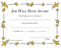 Free Award Certificate Templates For Kids