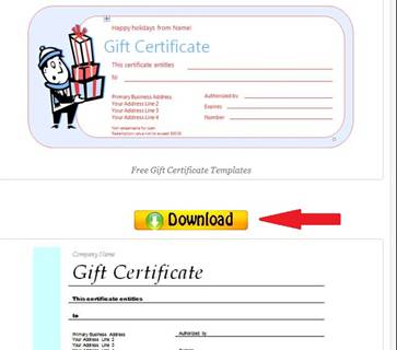 Gift Certificate Template Word Document