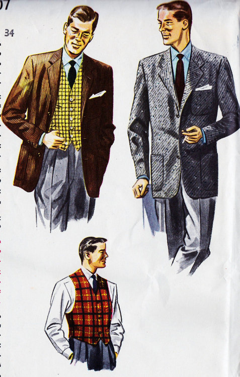 1950s Fashion Mens Suits