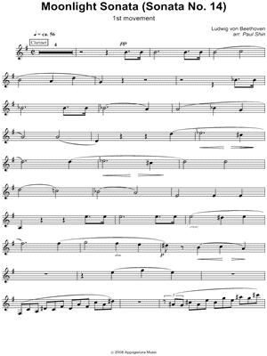 Beethoven Moonlight Sonata Sheet Music