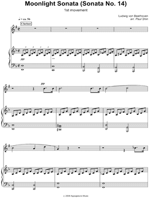 Beethoven Moonlight Sonata Sheet Music Violin