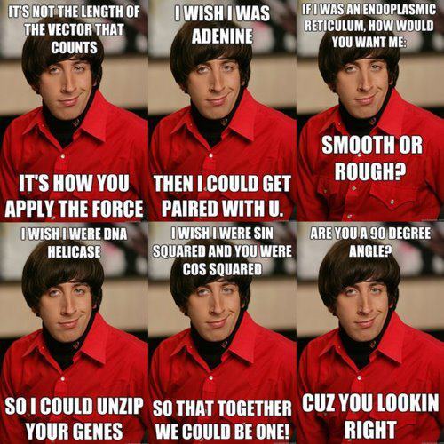 Big Bang Theory Memes Pick Up Lines