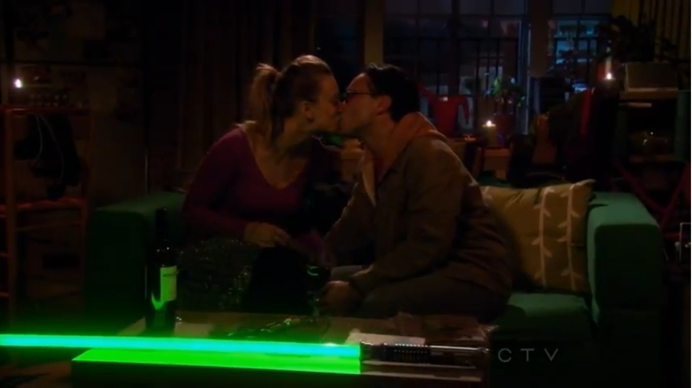 Big Bang Theory Sheldon Penny Kiss