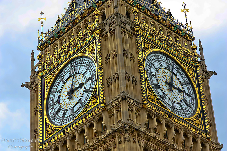 Big Ben Clock Close Up
