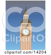 Big Ben Clock Tower Cartoon