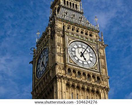 Big Ben Clock Tower In London