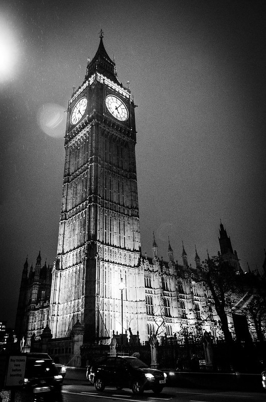 Big Ben London Black And White