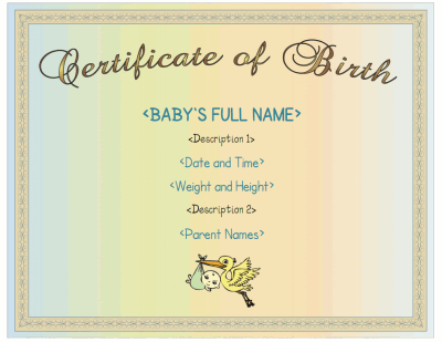 Certificate Templates For Kids Free Download