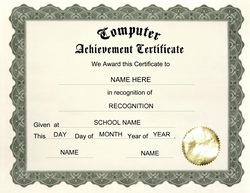 Computer Certificate Format In Word