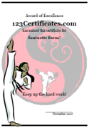 Karate Certificate Templates Free Download