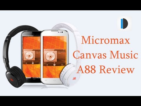 Micromax Canvas Music A88 Review Video