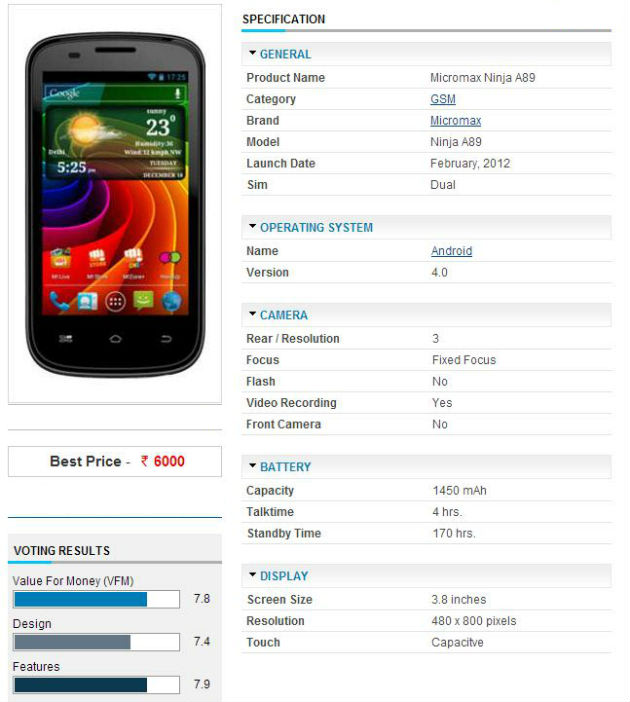 Micromax Mobile Price In India 2013 With Picture And Features