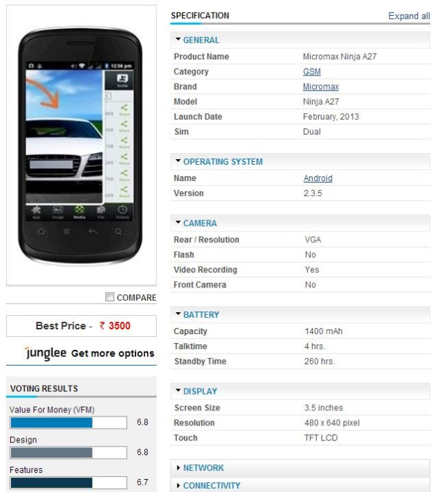 Micromax Mobile Price List In India 2013 With Full Specification