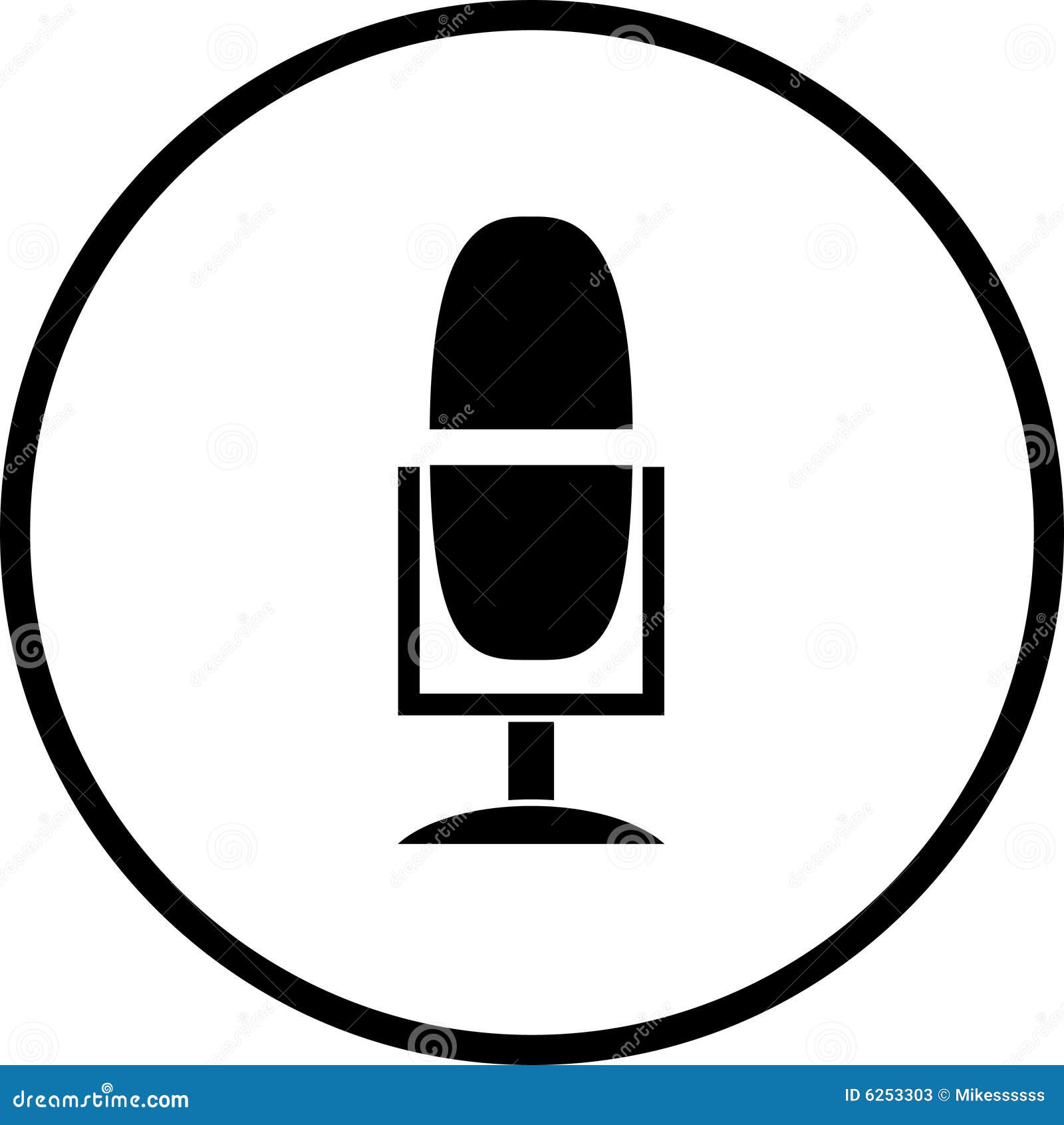 Microphone Stand Vector