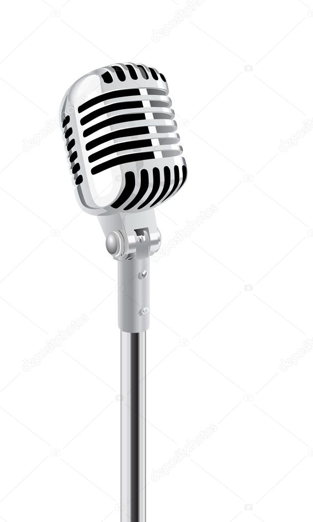 Microphone Stand Vector