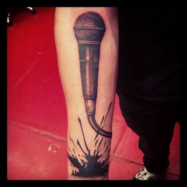 Microphone Tattoo Images
