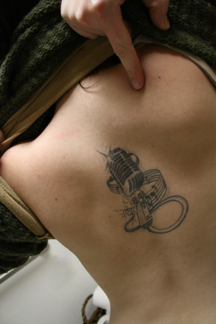Microphone Tattoo Images