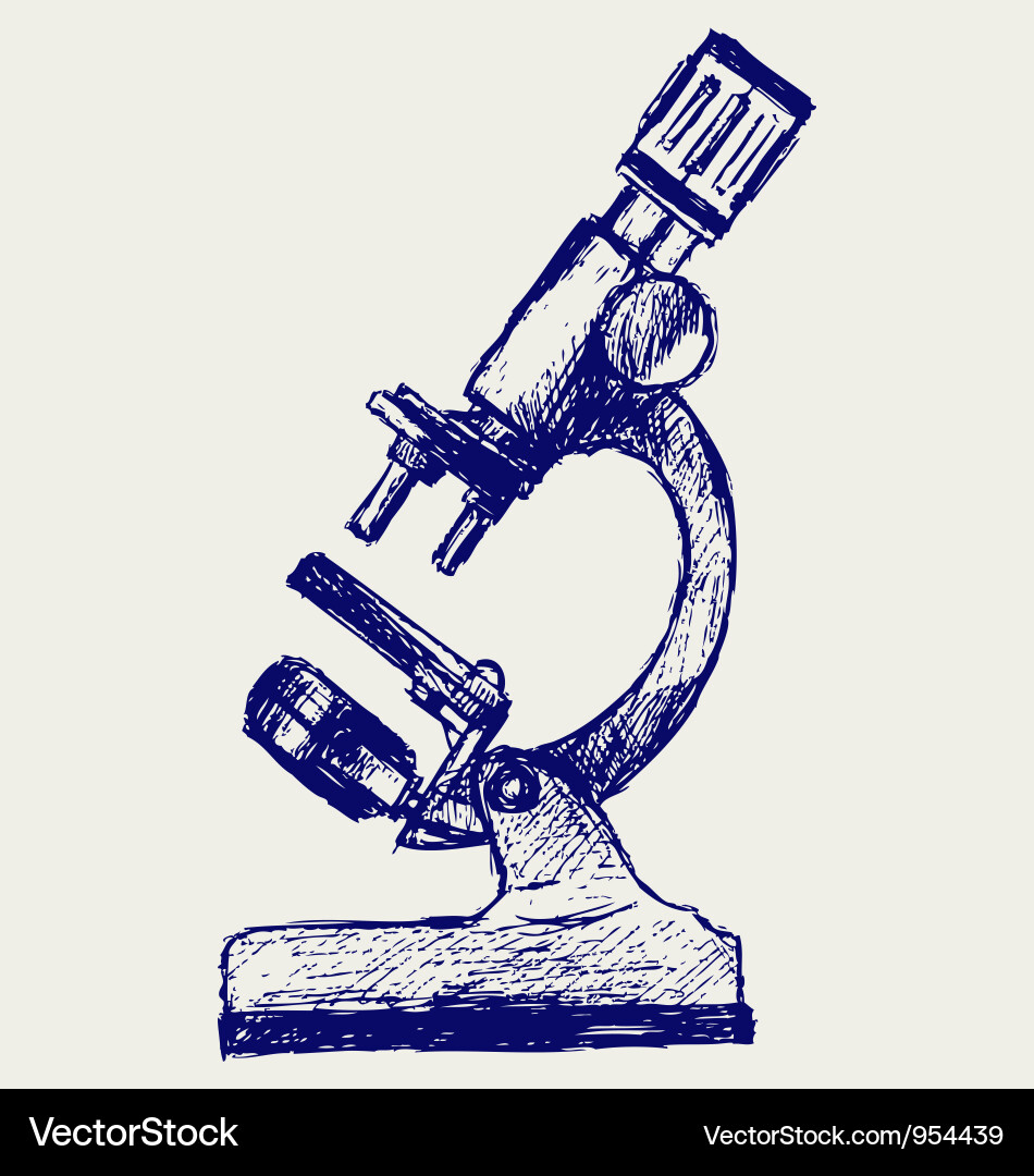 Microscope Sketch Drawing