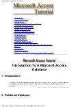 Microsoft Access 2003 Tutorial Download