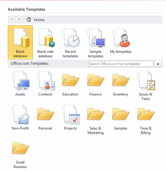 Microsoft Access 2007 Parts