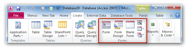 Microsoft Access 2010 Features