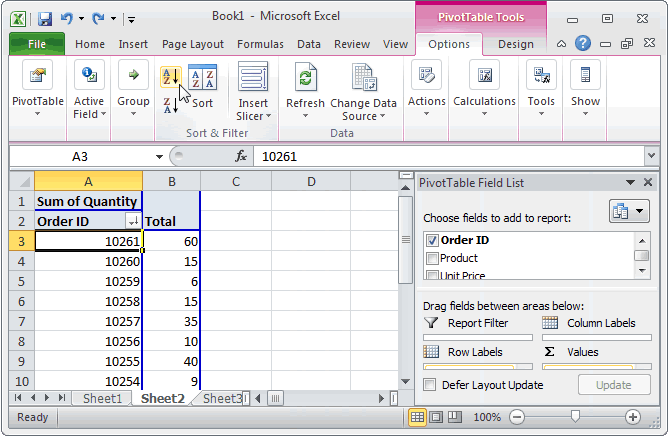 Microsoft Excel Parts 2010