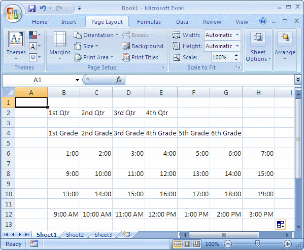 Microsoft Excel Parts And Uses