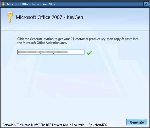 Microsoft Office 2007 Key Generator Download