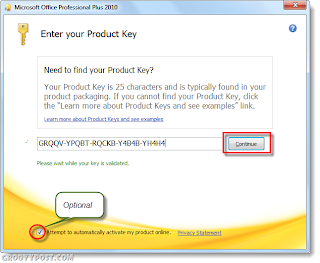 Microsoft Office 2007 Product Key Not Working