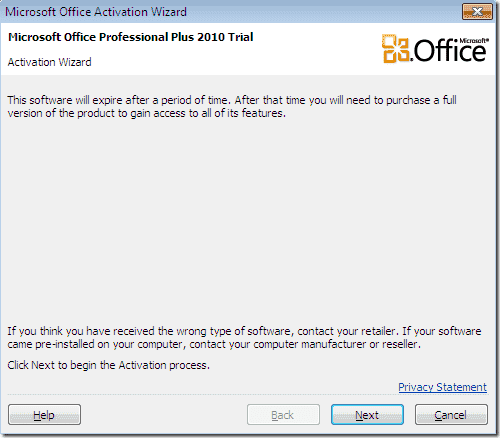 Microsoft Office 2010 Professional Plus Trial Reset