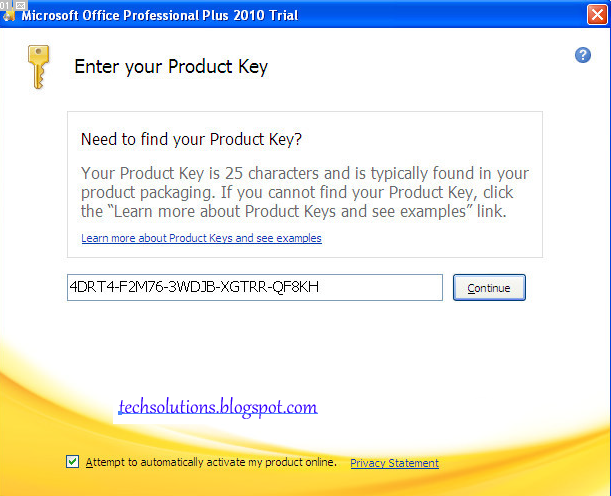 Microsoft Office 2010 Serial Key