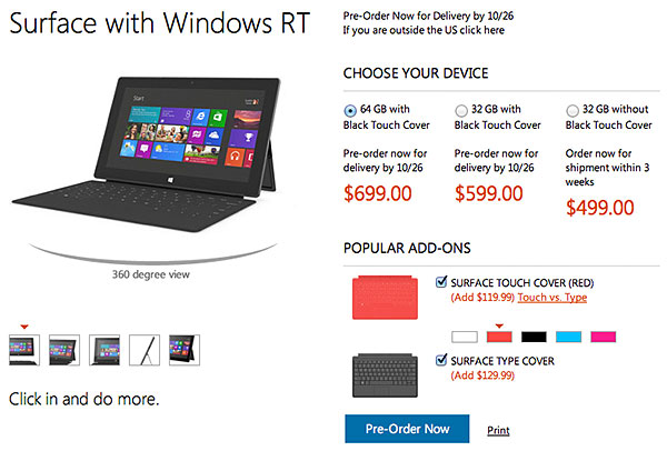 Microsoft Surface Tablet Price In Malaysia