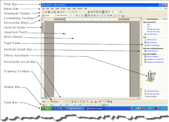 Microsoft Word 2007 Environment With Label