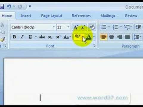 Microsoft Word 2007 Ribbon