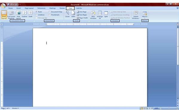 Microsoft Word 2007 Ribbon Disappears