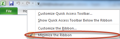 Microsoft Word 2010 Ribbon Disappears