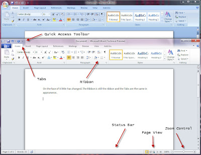 Microsoft Word 2010 Ribbon Features