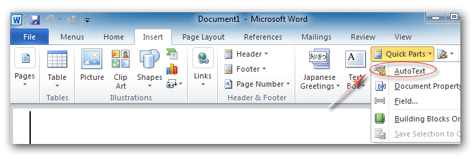 Microsoft Word 2010 Ribbon Features