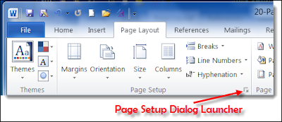 Microsoft Word 2010 Ribbon Layout