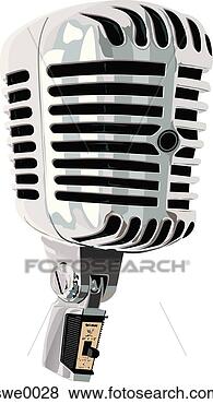 Old Fashioned Microphone Art