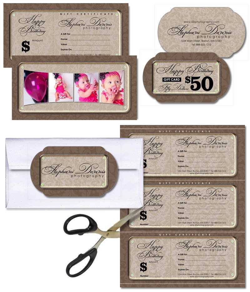 Photoshop Gift Certificate Template Download