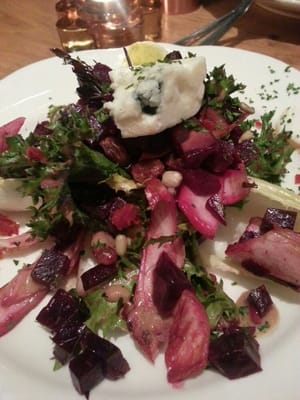 Roasted Beets Salad With Blue Cheese