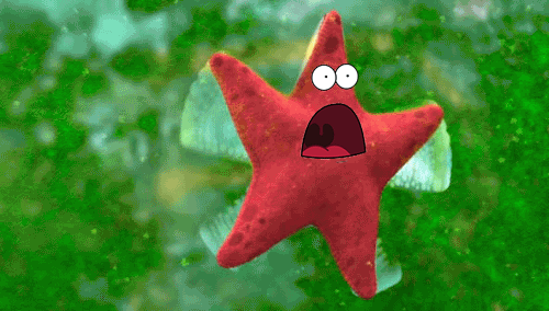 Shocked Patrick Starfish Meme