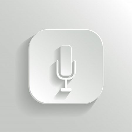 White Microphone Icon